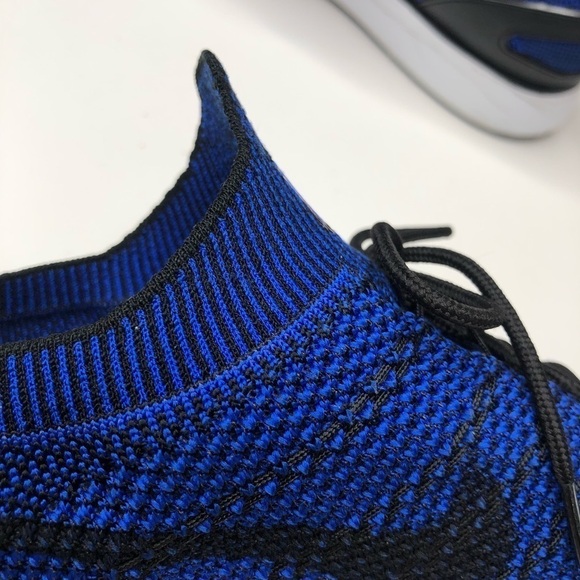 Nike Air Zoom Mariah Flyknit Racer Royal Blue Black Stretchy Sport Sneakers 13 - Picture 11 of 16